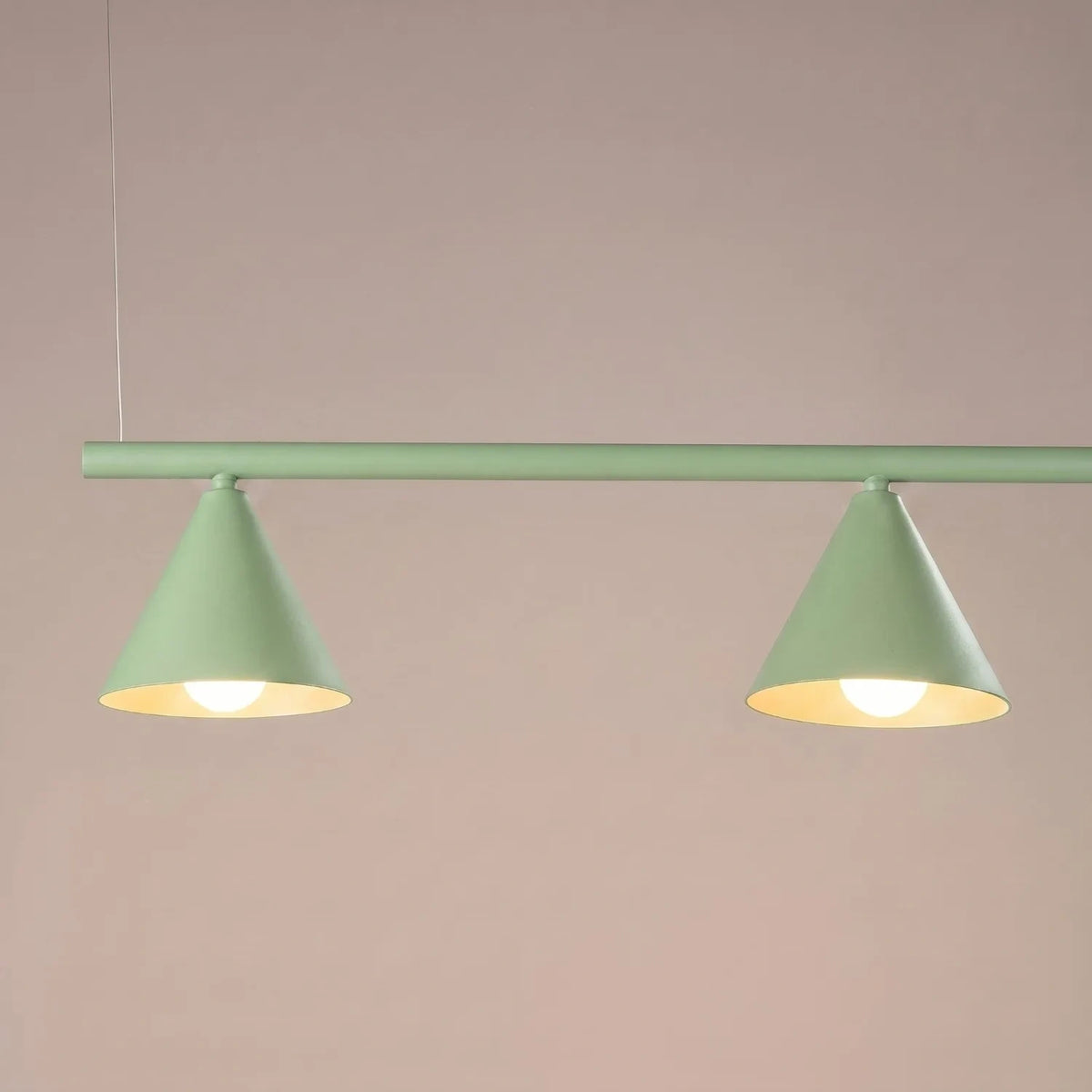 
Lampada a sospensione di design „Nox“ a 4 luci - Verde salvia