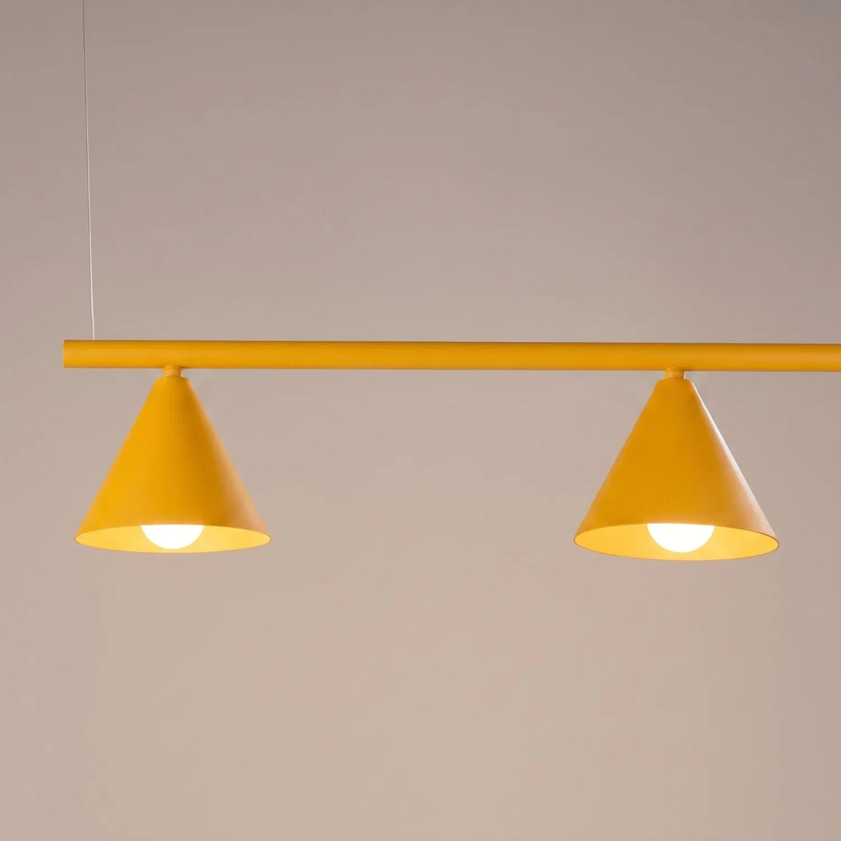 
Lampada a sospensione di design „Nox“ a 4 luci - Giallo