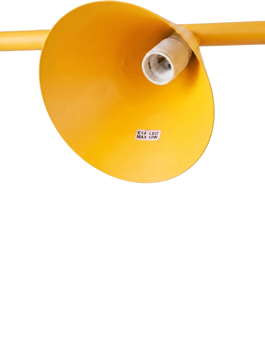 
Lampada a sospensione di design „Nox“ a 4 luci - Giallo