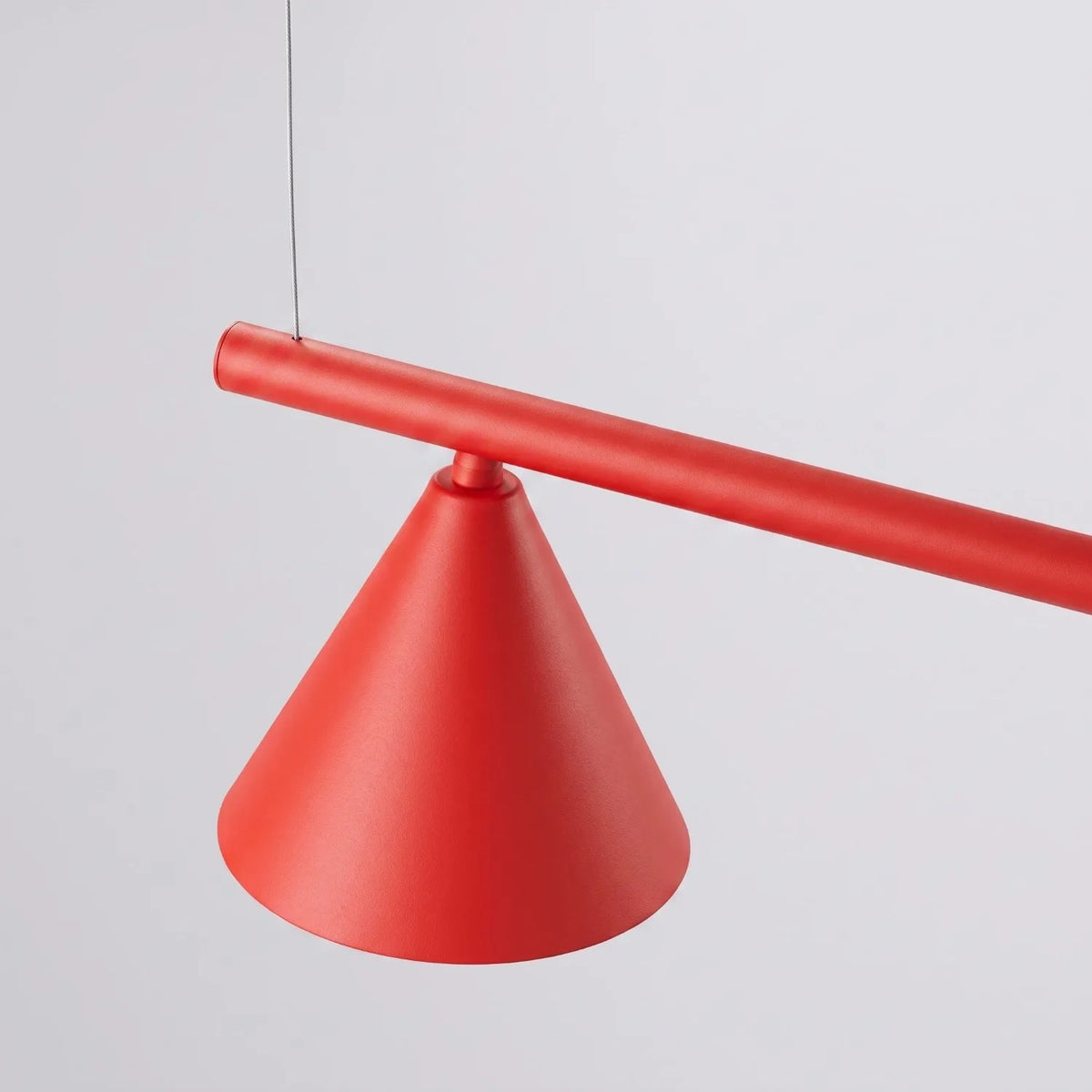 
Lampada a sospensione di design „Nox“ a 4 luci - Rosso
