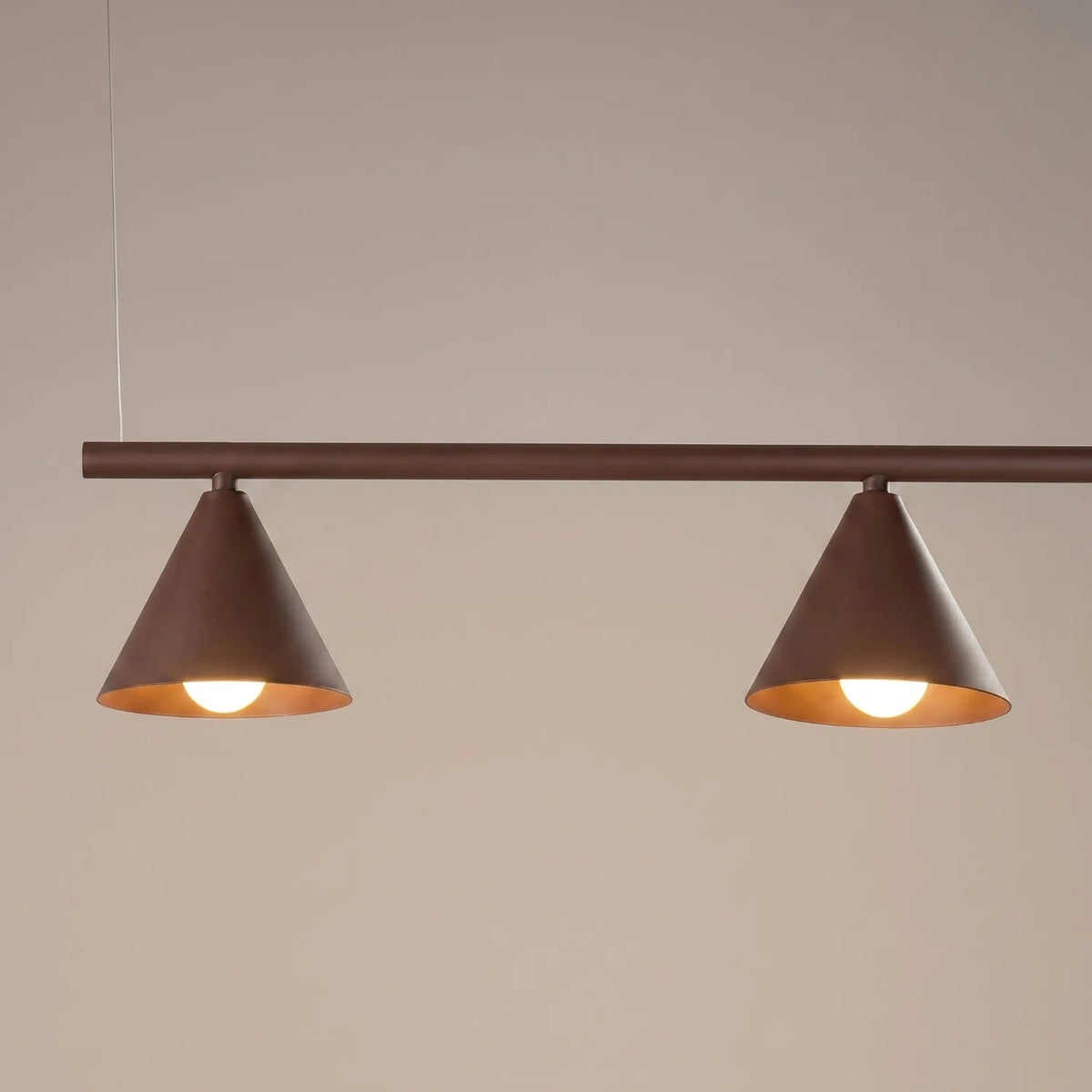
Lampada a sospensione di design „Nox“ a 4 luci - Braun