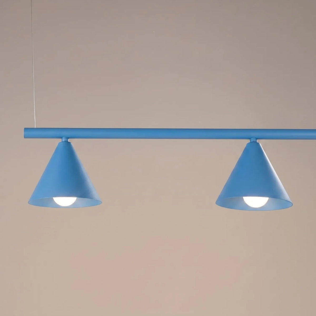 
Lampada a sospensione di design „Nox“ a 4 luci - Azzurro chiaro