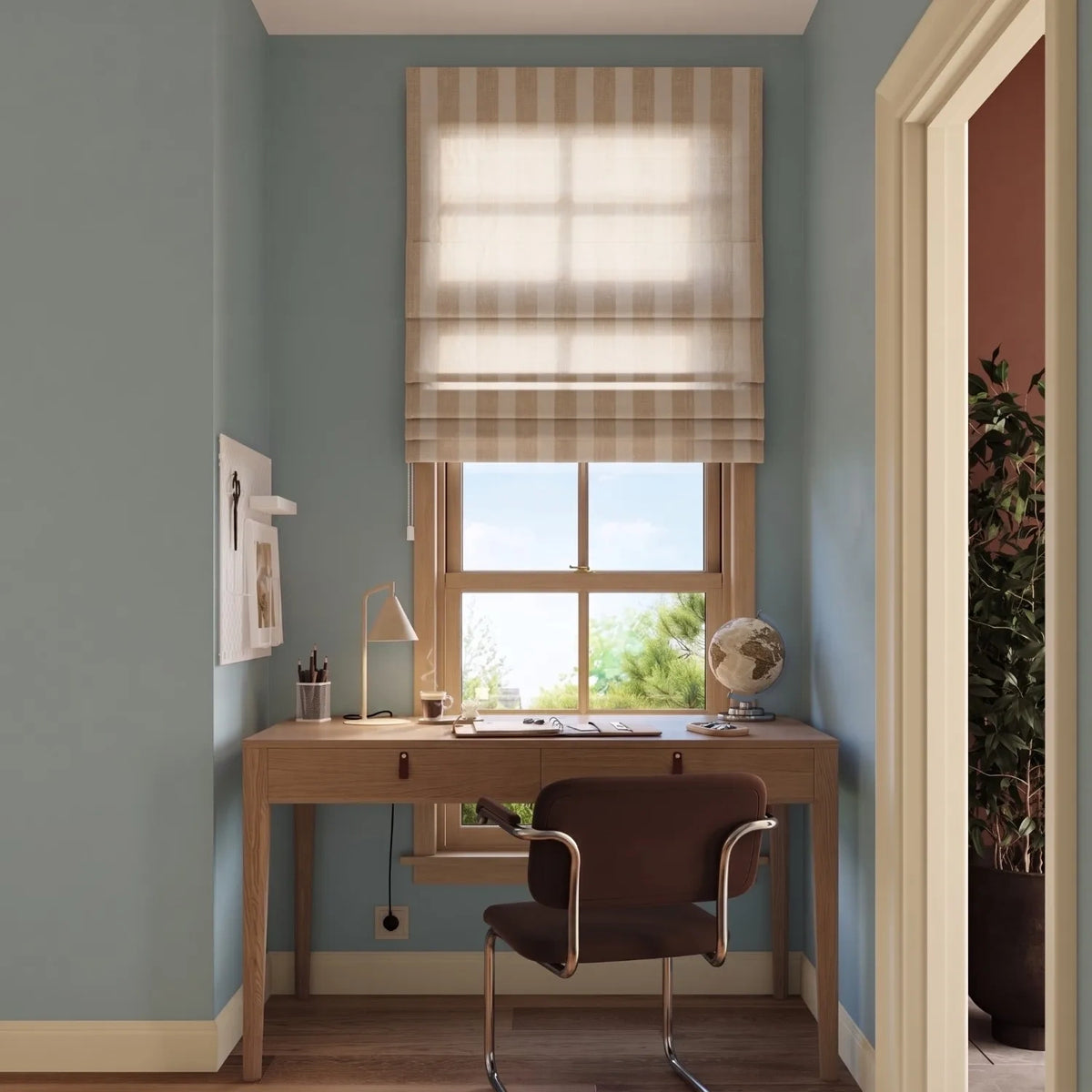 
Design Tischlampe „Nox“ - Taupe