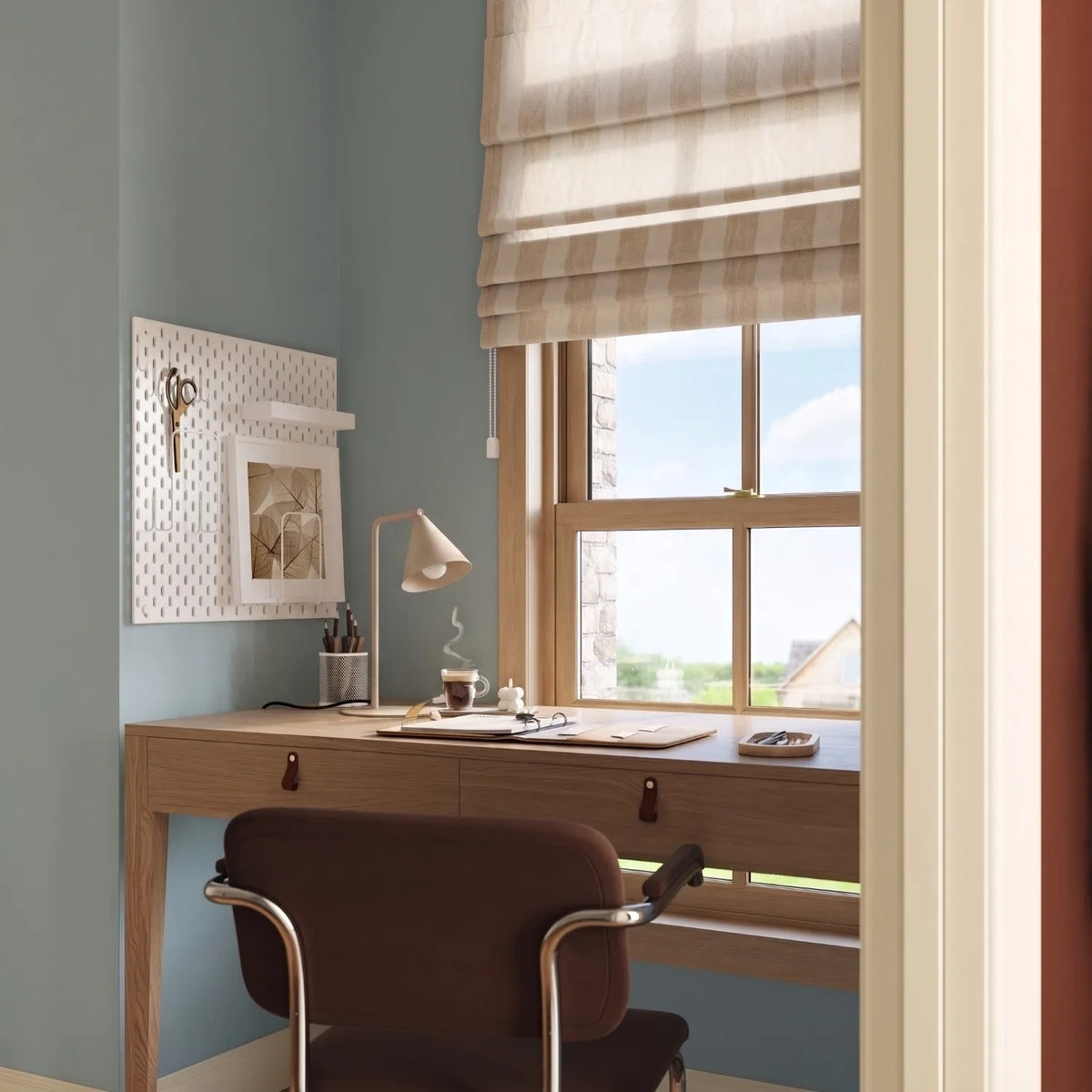 
Design Tischlampe „Nox“ - Taupe