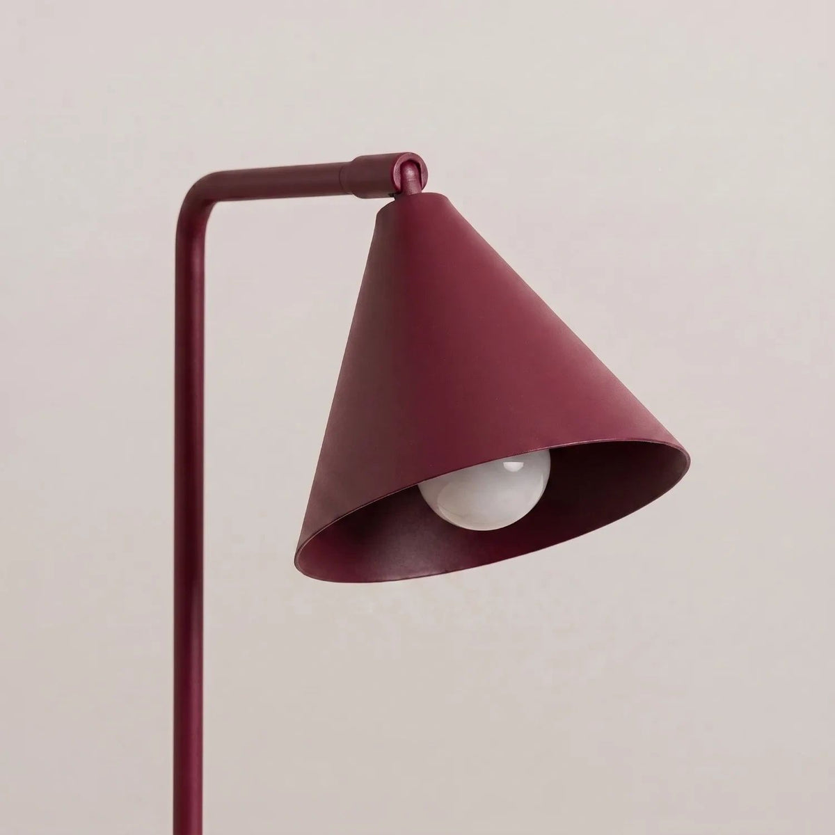 
Design Tischlampe „Nox“ - Burgundrot