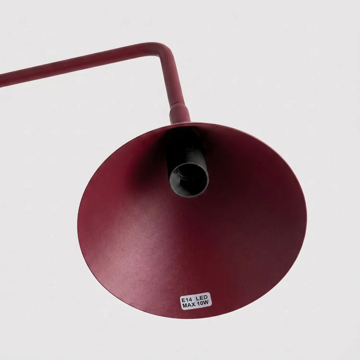 
Design Tischlampe „Nox“ - Burgundrot