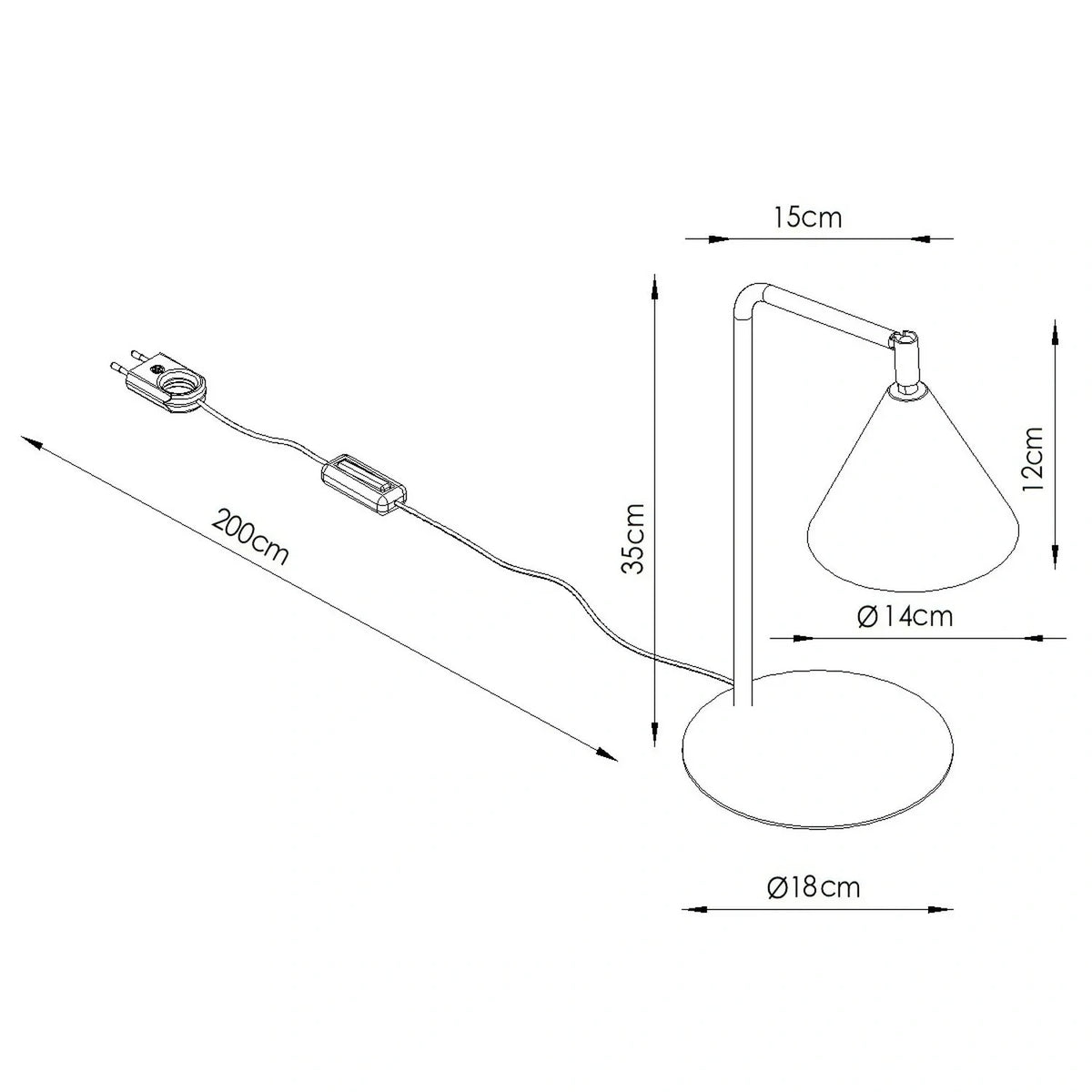 
Design Tischlampe „Nox“ - Ultramarin