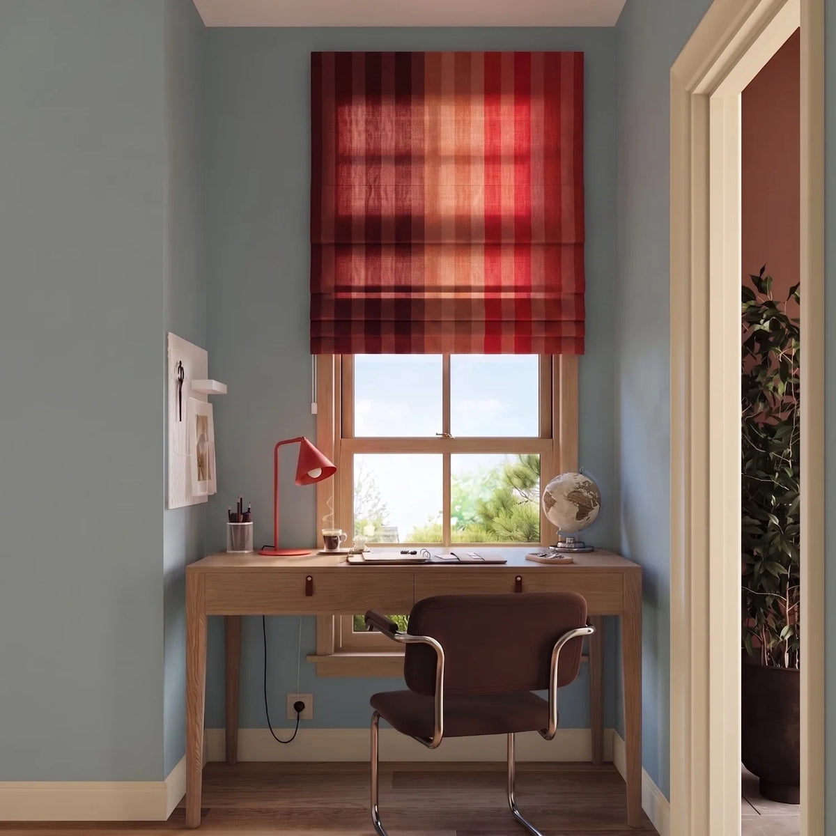 
Design Tischlampe „Nox“ - Rot