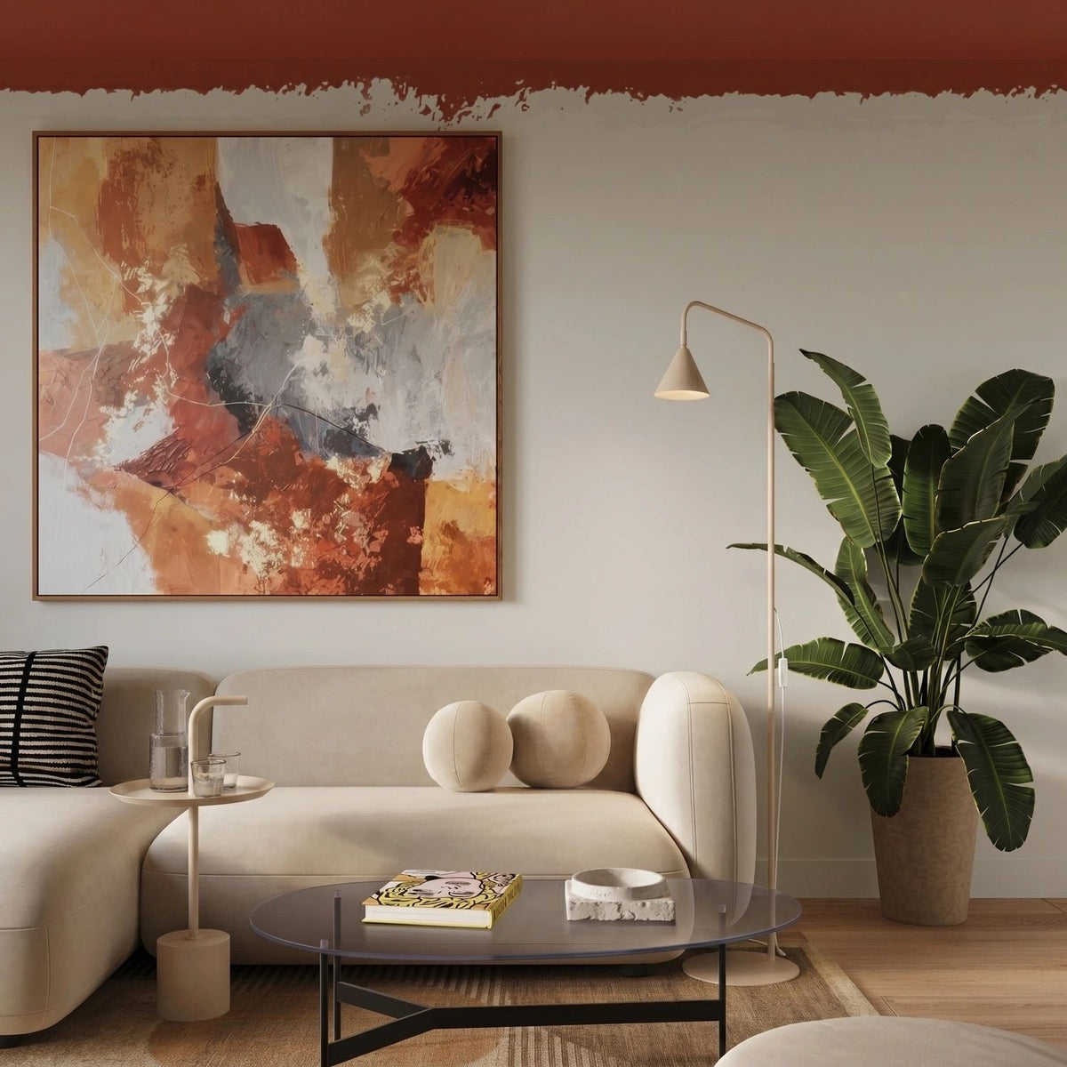 
Design Stehlampe „Nox“ - Beige