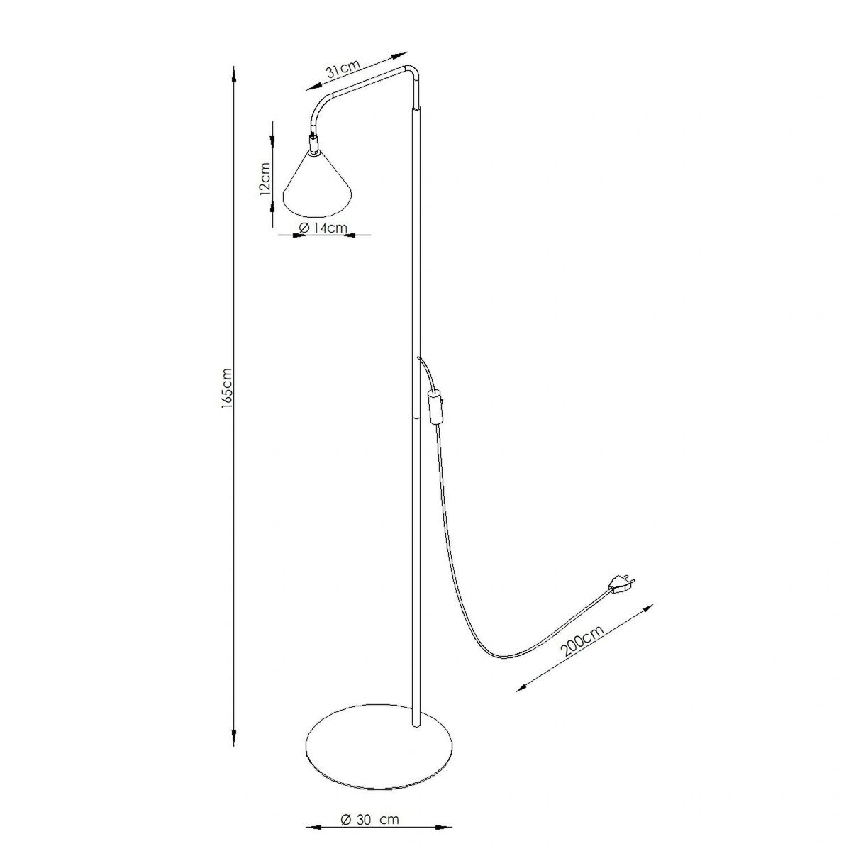 
Design Stehlampe „Nox“ - Olivgrün