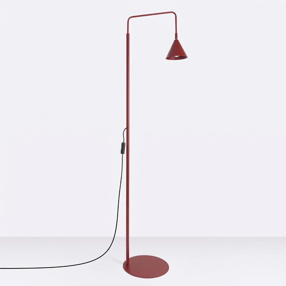 
Design Stehlampe „Nox“ - Burgundrot