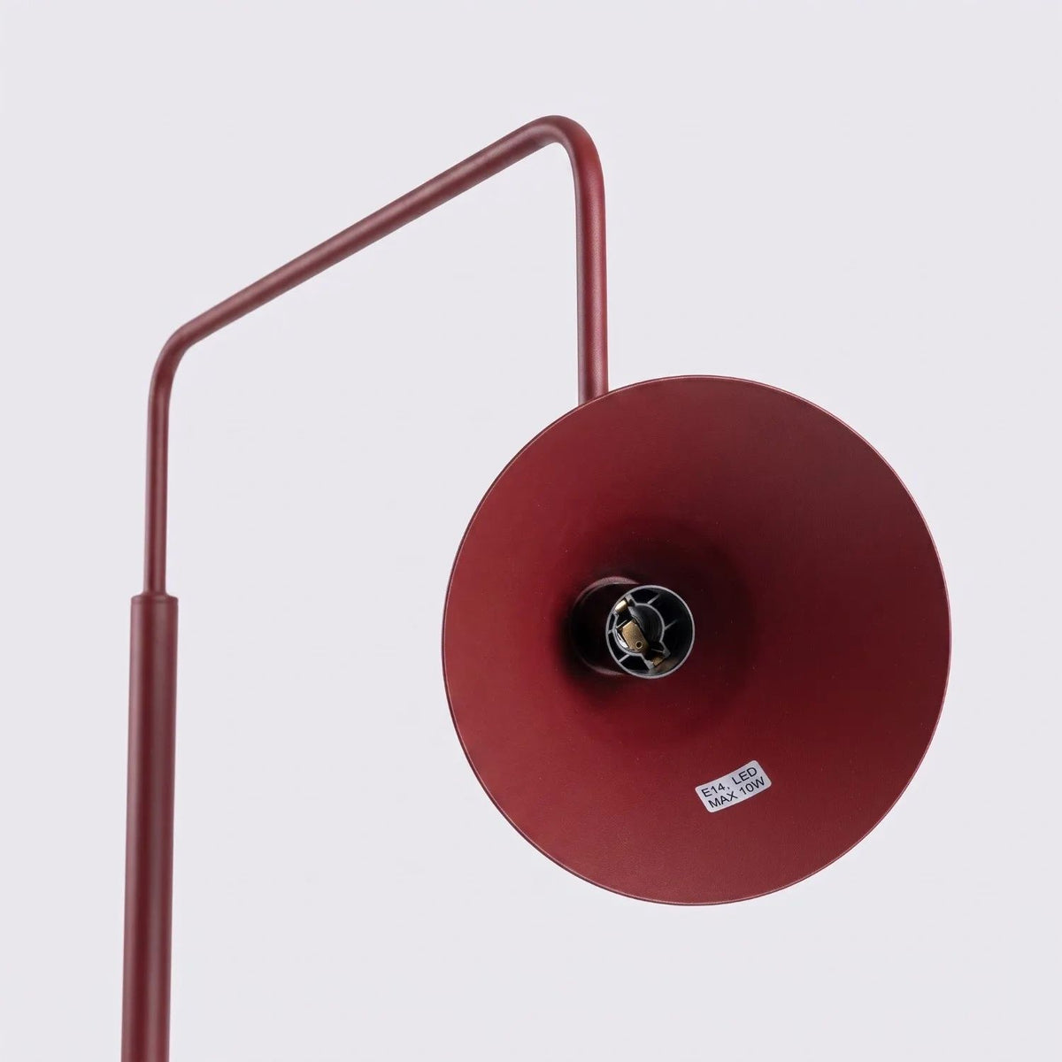 
Design Stehlampe „Nox“ - Burgundrot