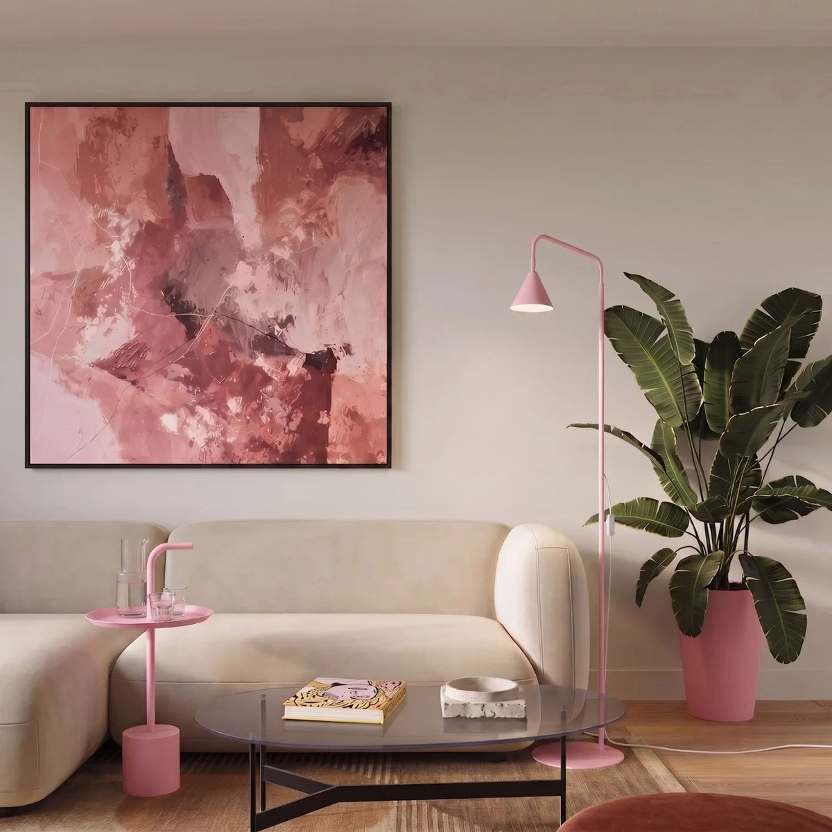 
Design Stehlampe „Nox“ - Rosa