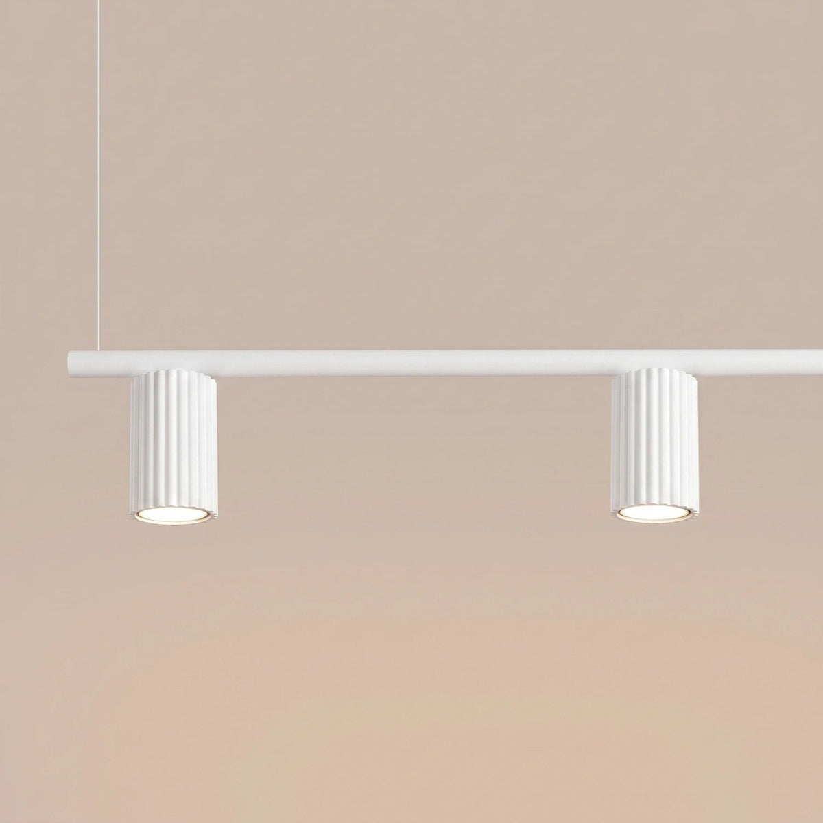 
Design Hängelampe „Karbon“ 4-flammig - Weiss