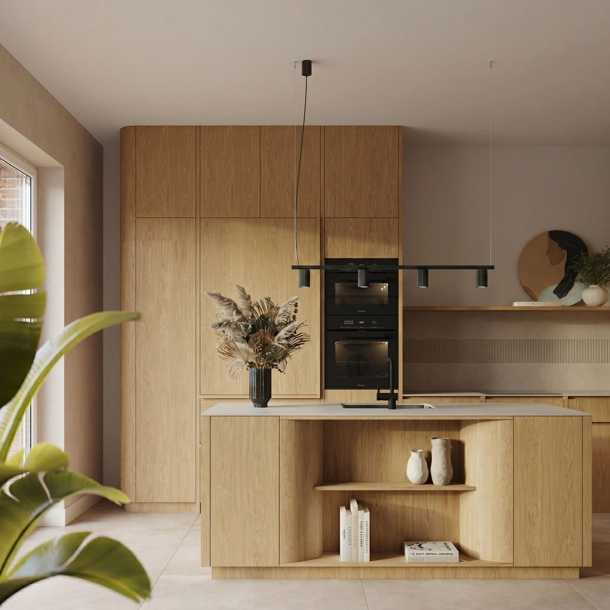 
Design Hängelampe „Karbon“ 4-flammig - Schwarz