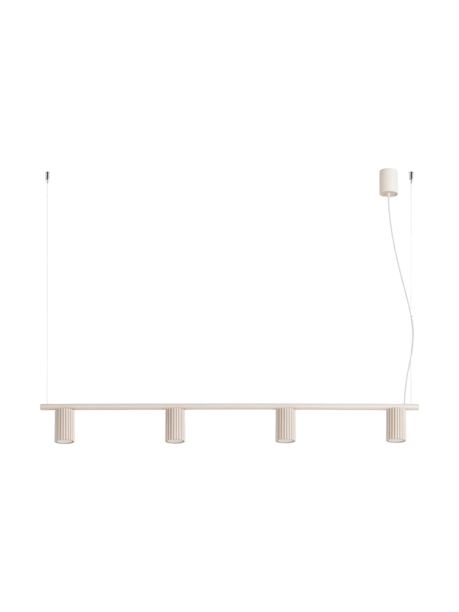 
Design Hängelampe „Karbon“ 4-flammig - Braun