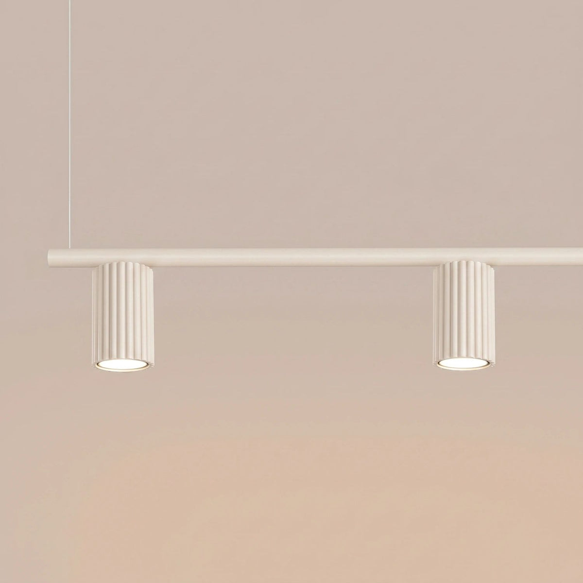 
Lampada a sospensione di design «Karbon» a 4 luci - Beige