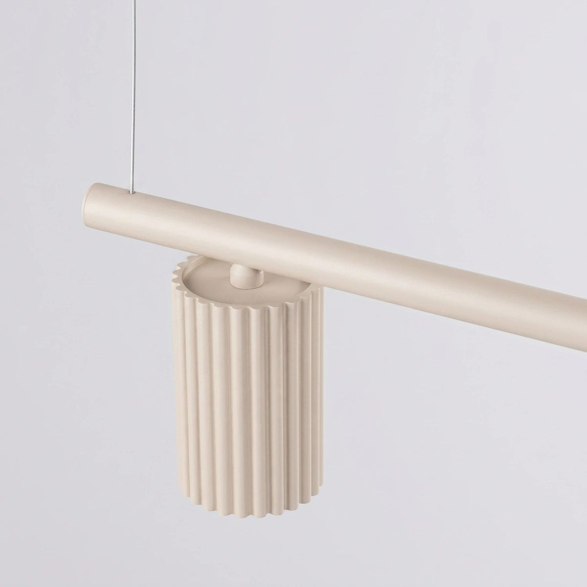 
Lampada a sospensione di design «Karbon» a 4 luci - Beige