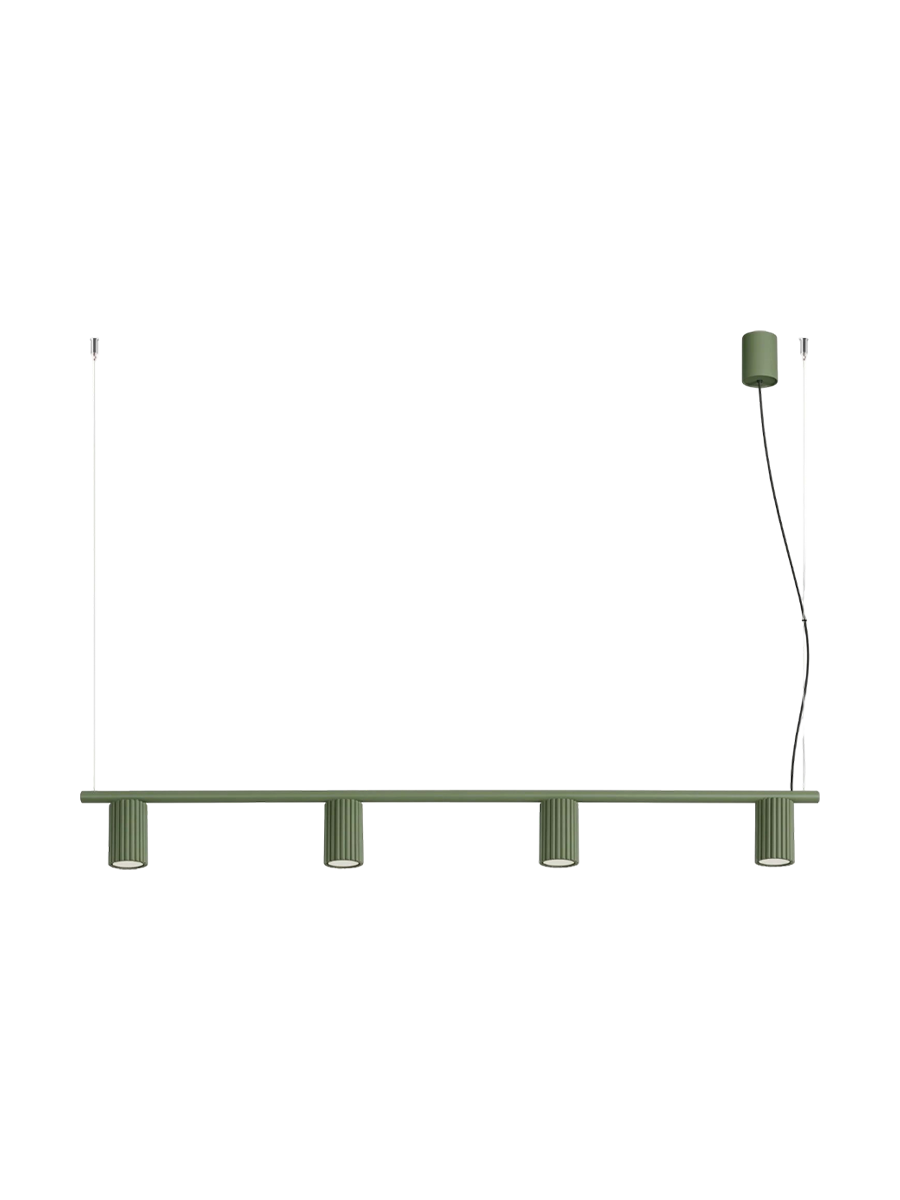 
Design Hängelampe „Karbon“ 4-flammig - Braun