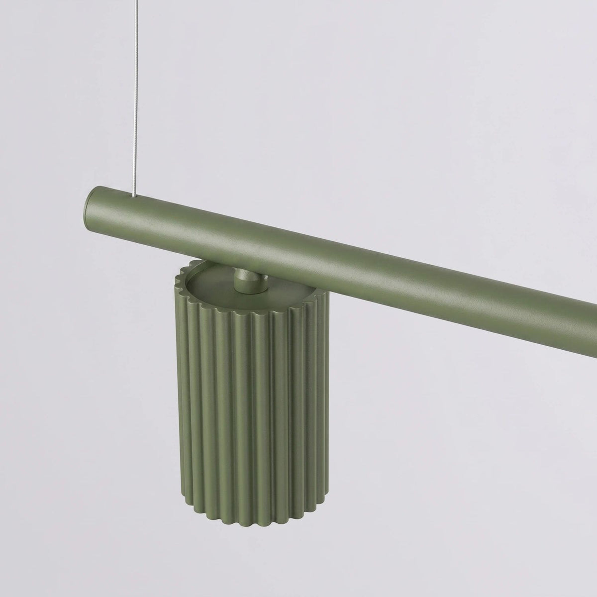 
Design Hängelampe „Karbon“ 4-flammig - Olivgrün