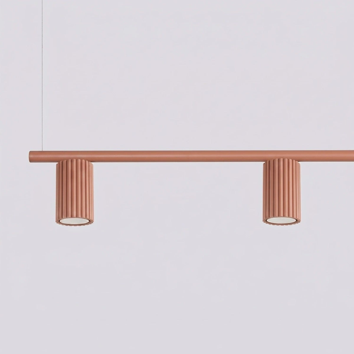 
Design Hängelampe „Karbon“ 4-flammig - Ockerrot