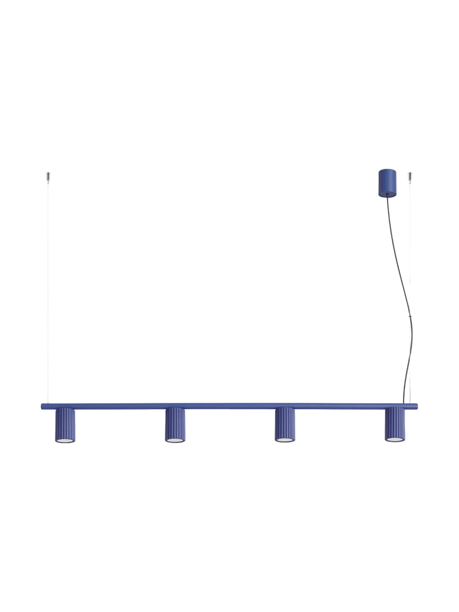 
Design Hängelampe „Karbon“ 4-flammig - Braun