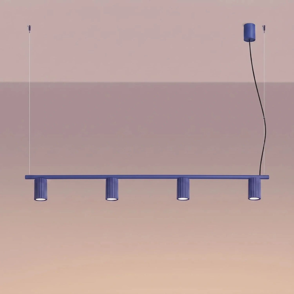 
Design Hängelampe „Karbon“ 4-flammig - Ultramarine