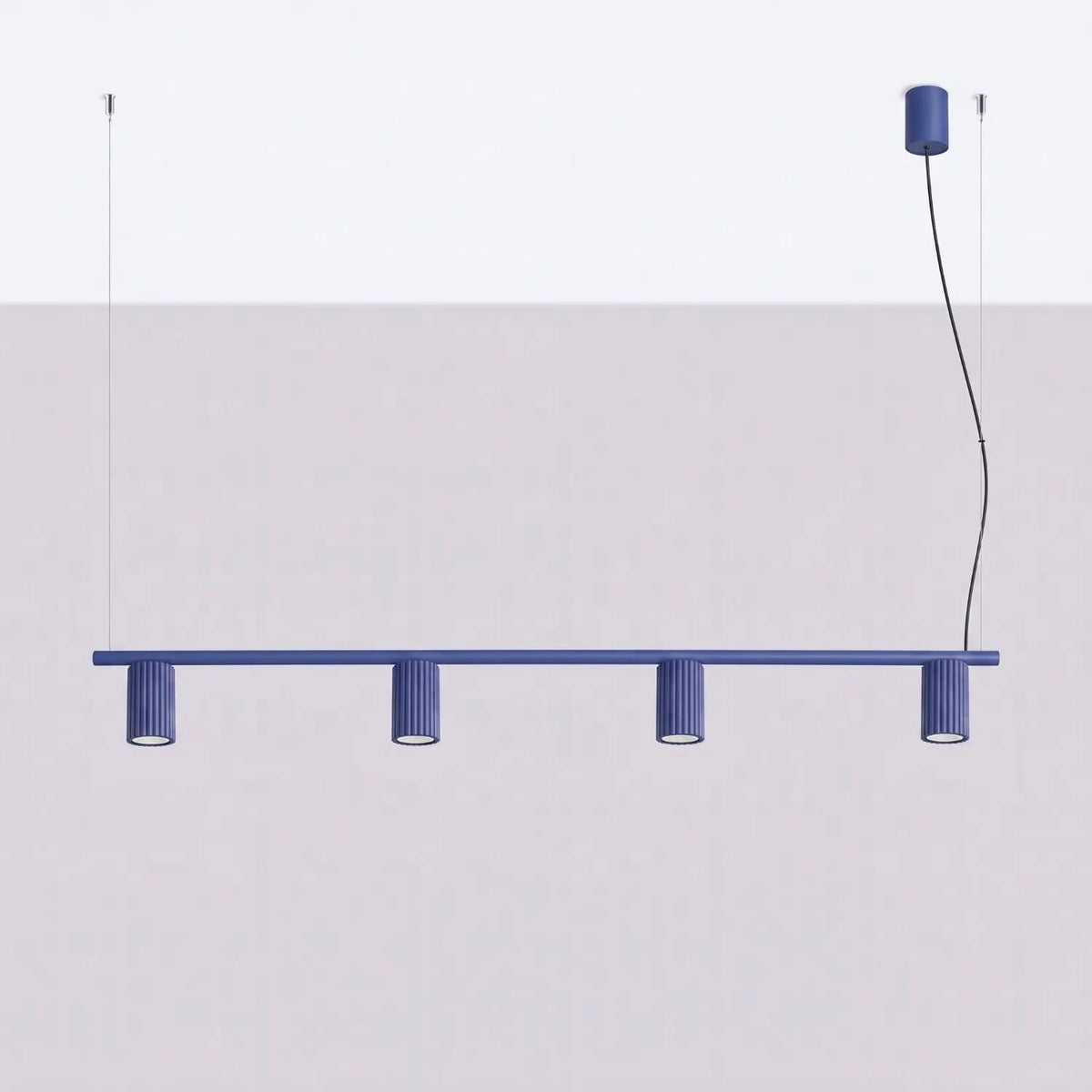 
Design Hängelampe „Karbon“ 4-flammig - Ultramarine