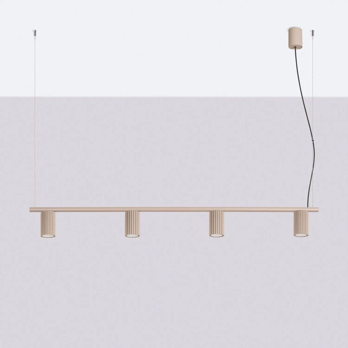 
Design Hängelampe „Karbon“ 4-flammig - Taupe