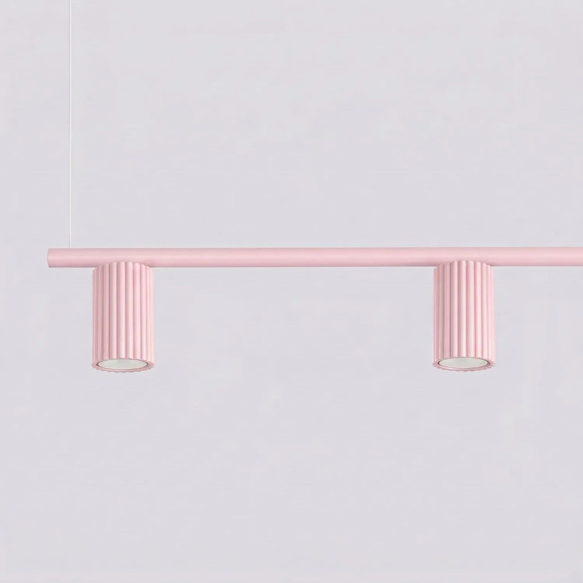
Design Hängelampe „Karbon“ 4-flammig - Rosa