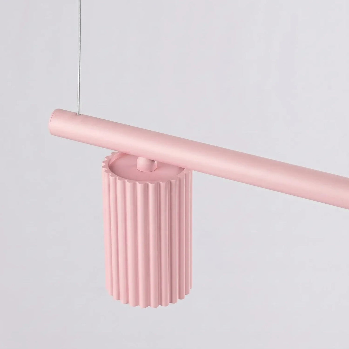 
Design Hängelampe „Karbon“ 4-flammig - Rosa
