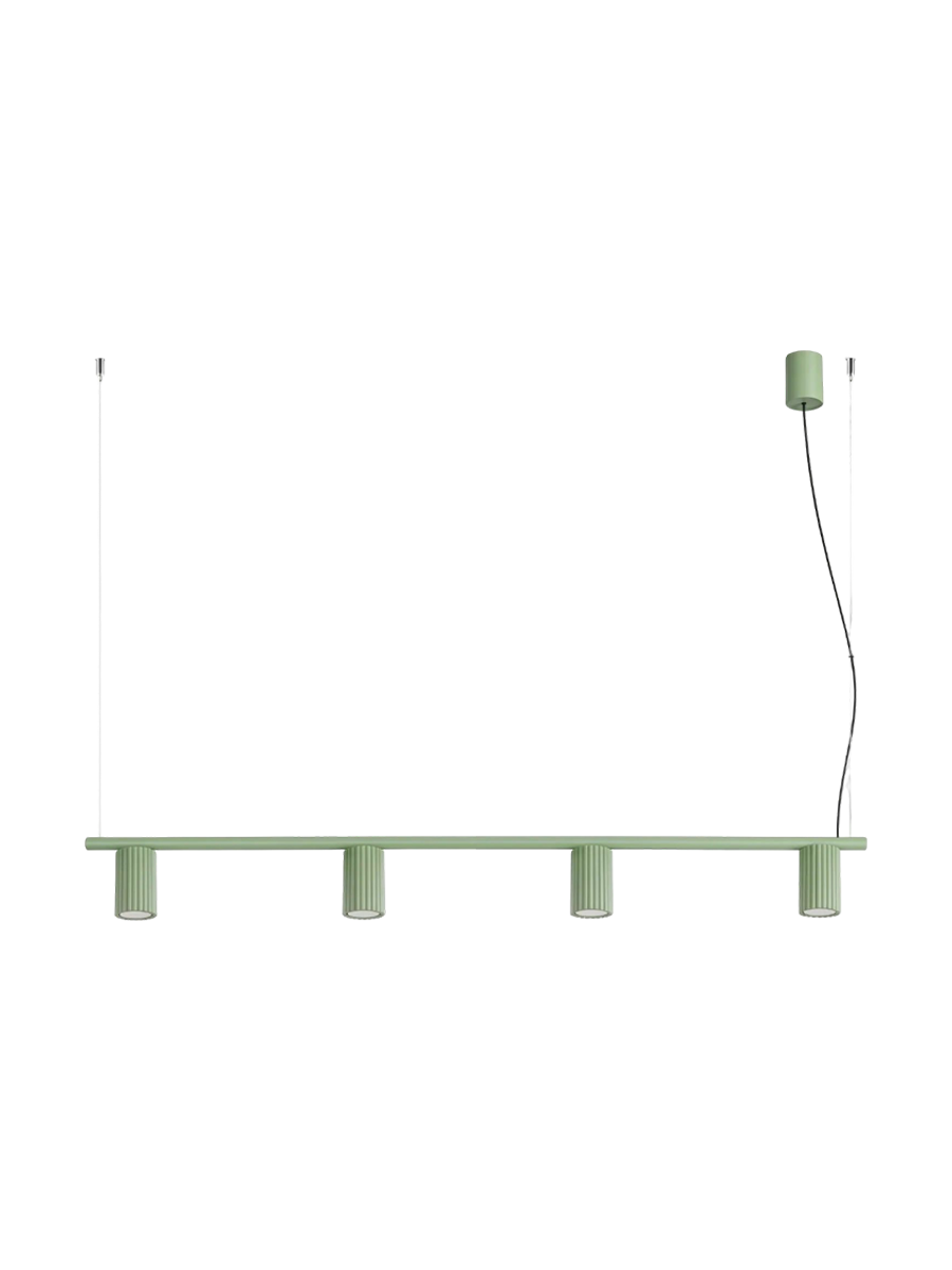 
Design Hängelampe „Karbon“ 4-flammig - Braun