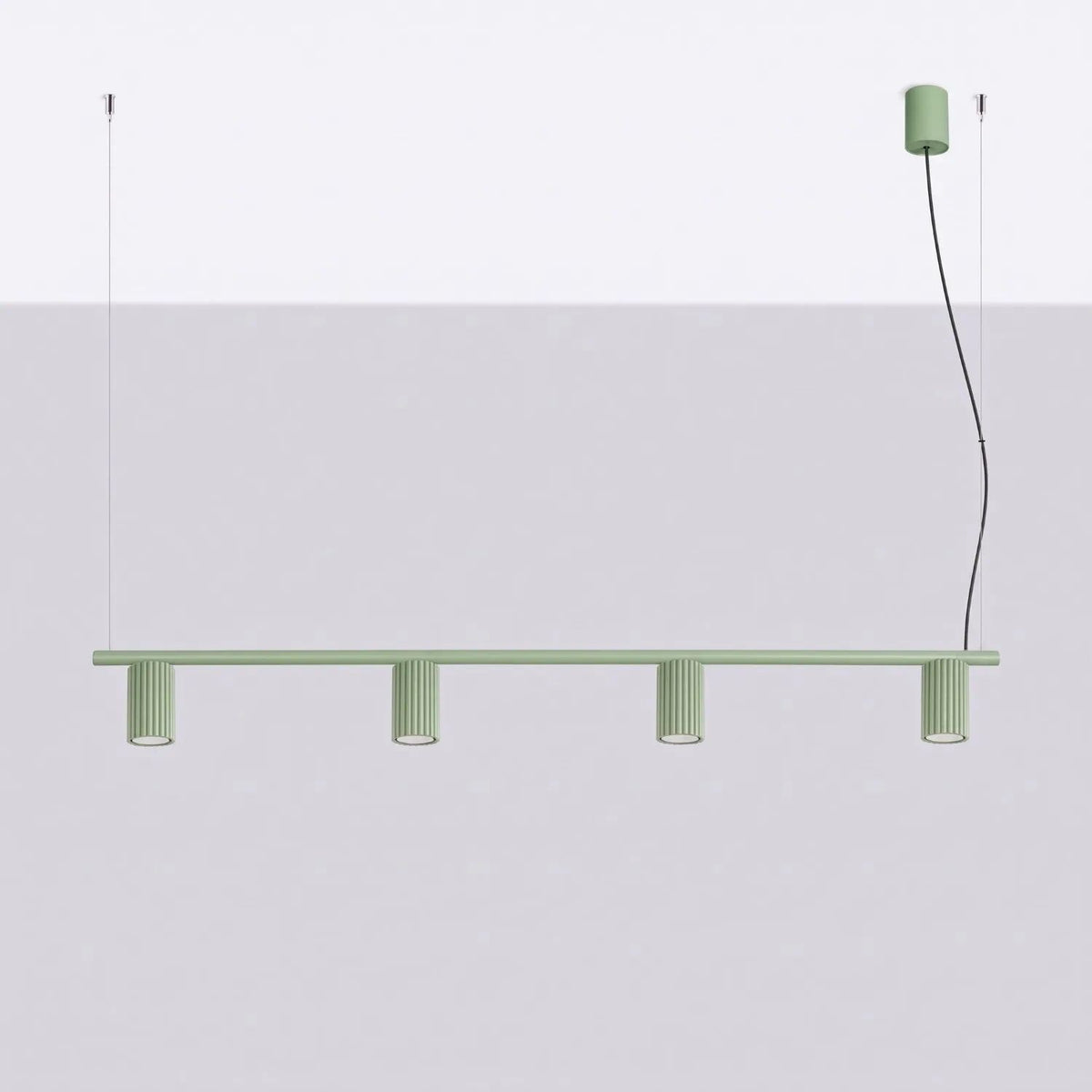 
Lampada a sospensione di design «Karbon» a 4 luci - Verde salvia