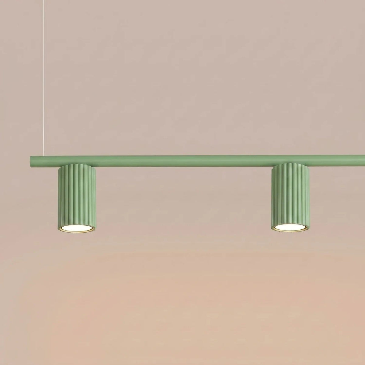 
Lampada a sospensione di design «Karbon» a 4 luci - Verde salvia