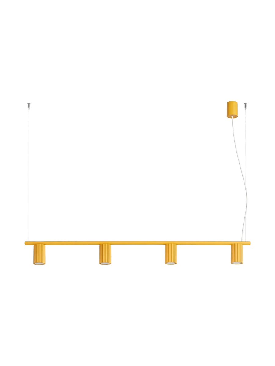 
Design Hängelampe „Karbon“ 4-flammig - Braun