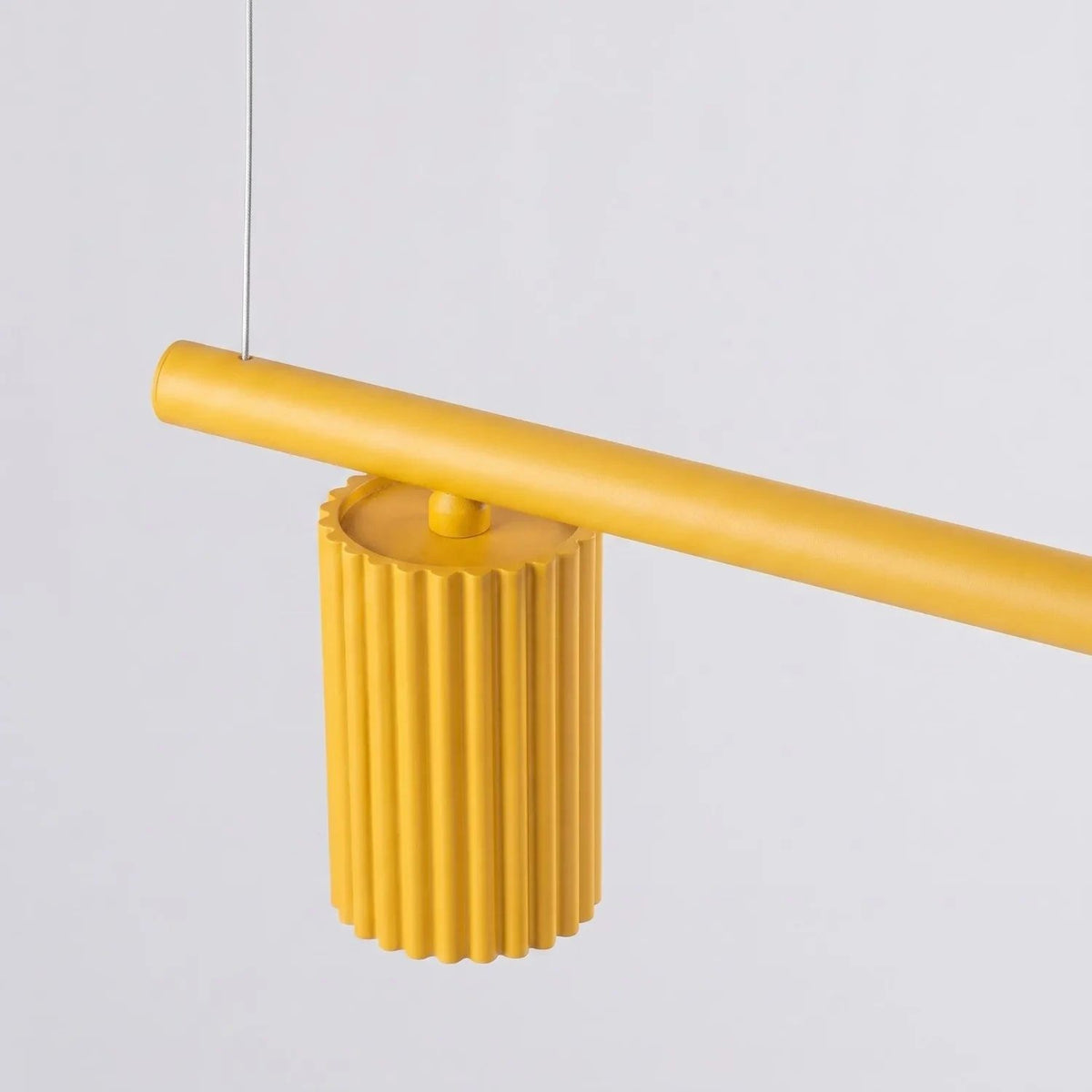 
Lampada a sospensione di design «Karbon» a 4 luci - Giallo