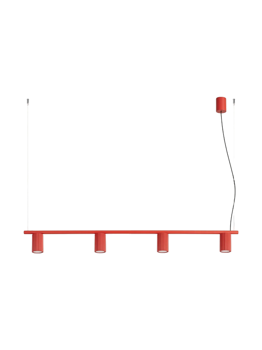 
Design Hängelampe „Karbon“ 4-flammig - Braun
