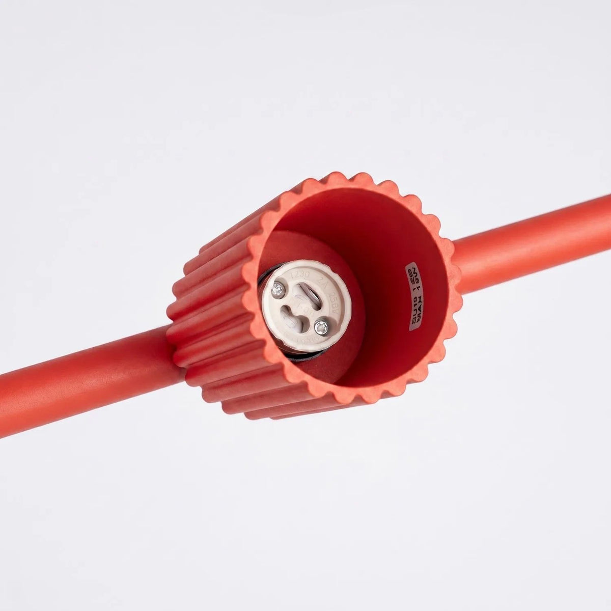 
Design Hängelampe „Karbon“ 4-flammig - Rot