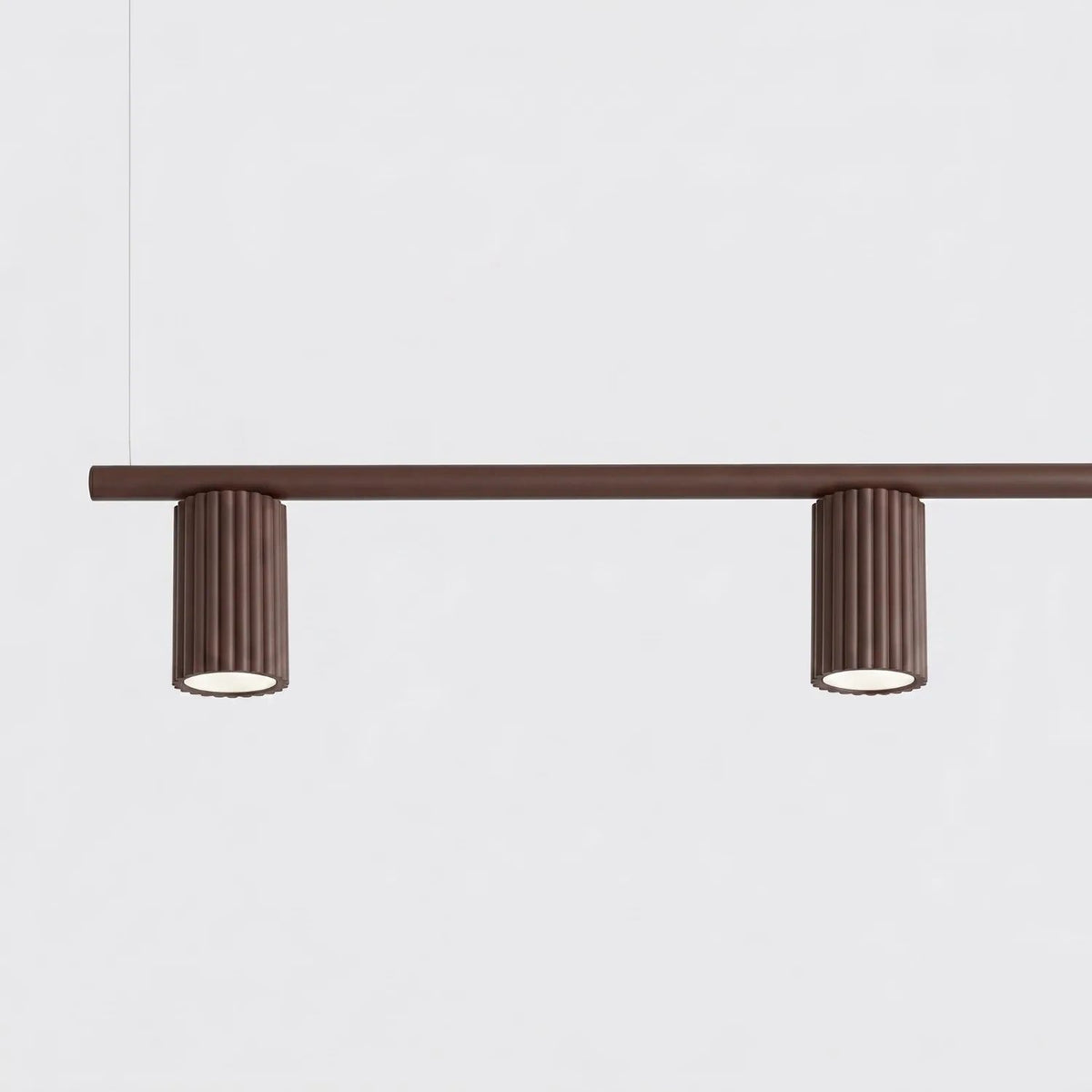 
Design Hängelampe „Karbon“ 4-flammig - Braun