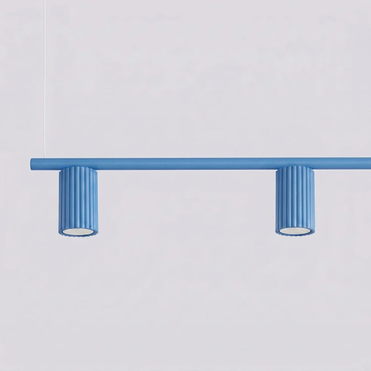 
Lampada a sospensione di design «Karbon» a 4 luci - Azzurro chiaro