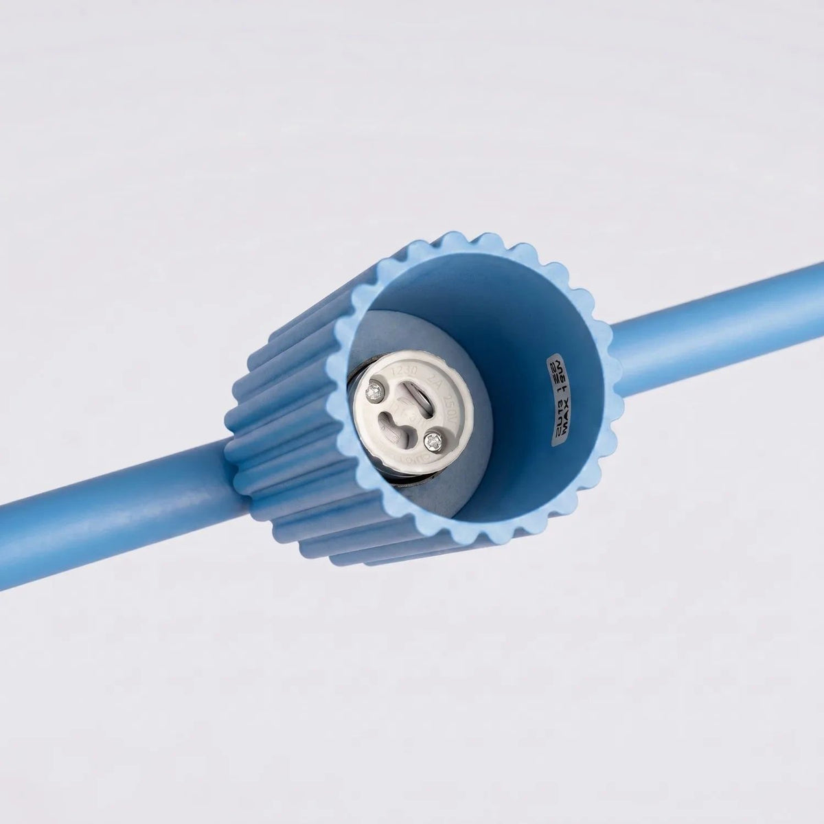 
Lampada a sospensione di design «Karbon» a 4 luci - Azzurro chiaro