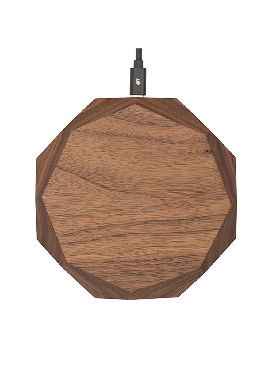 
Chargeur sans fil en bois massif « Geometric » - Nussbaum