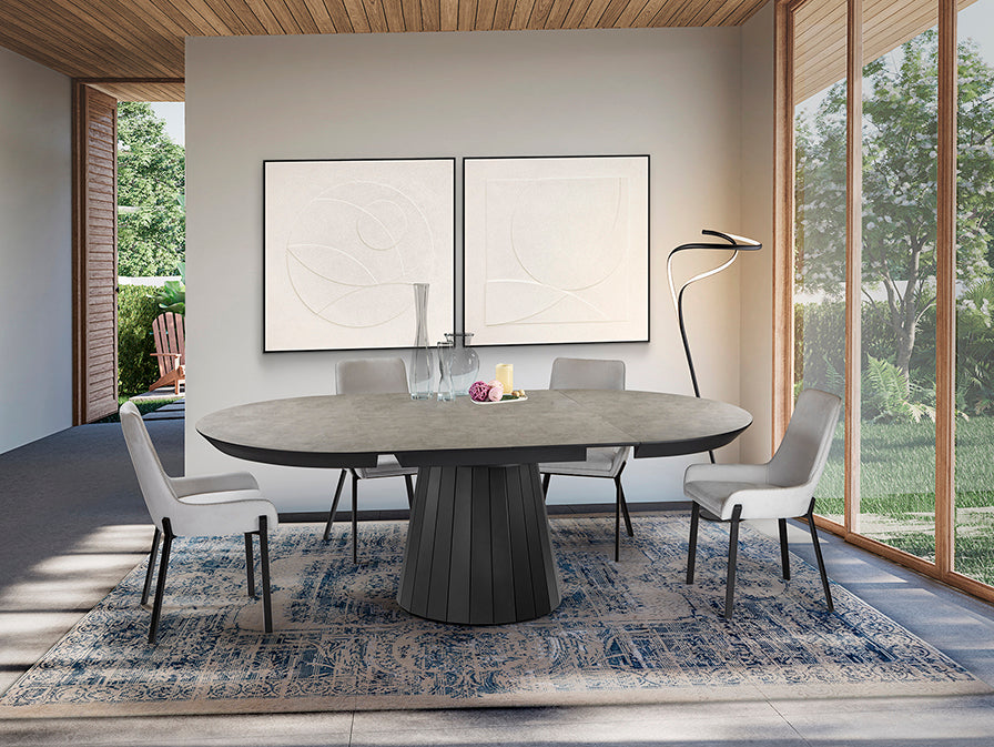 
Extendable designer dining table “Koria” 130–230 x 130 cm