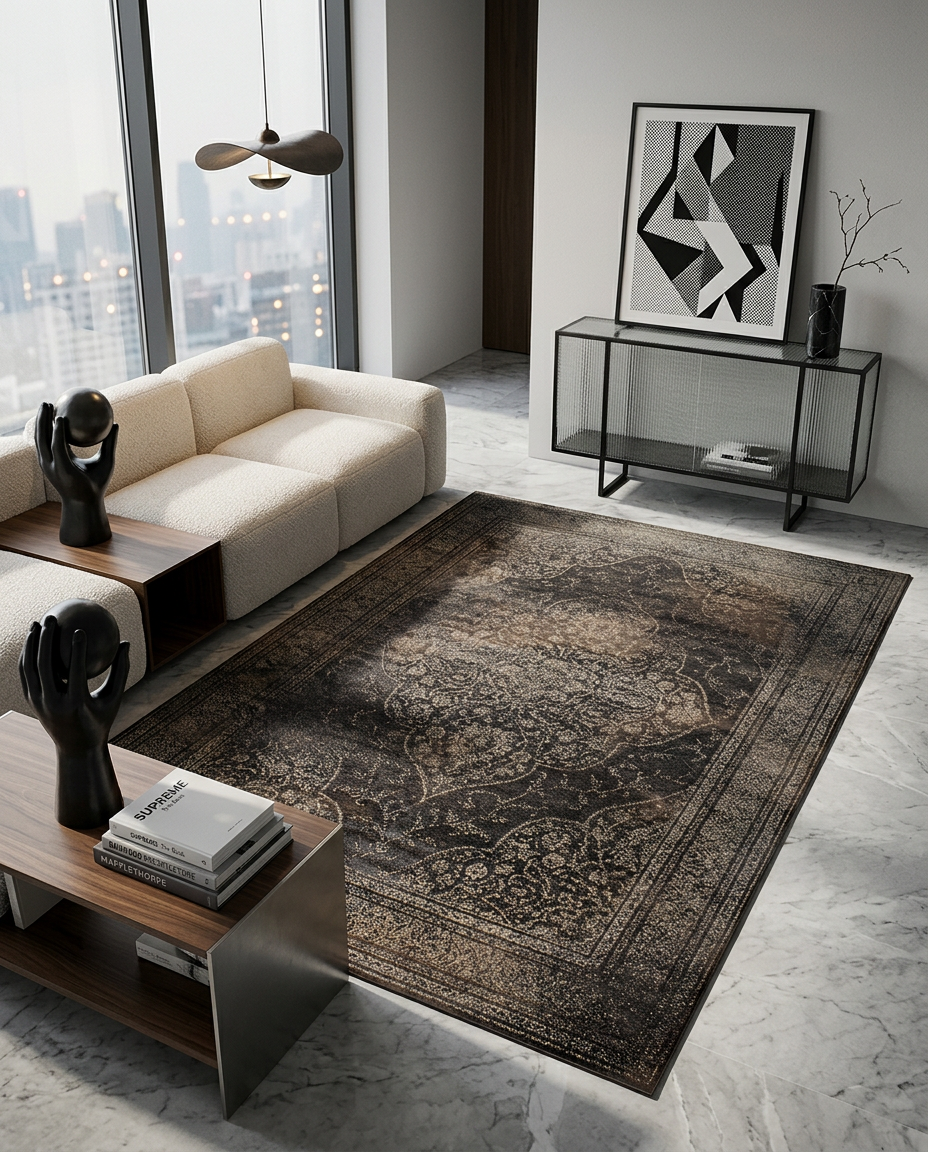 
Designer Rug "Rugged", various sizes - Light gray / 170 x 240 cm