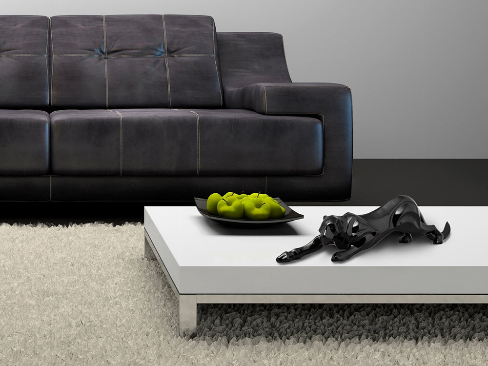 
Scultura di design realizzata a mano «Pantera furtiva» 13 x 54 cm