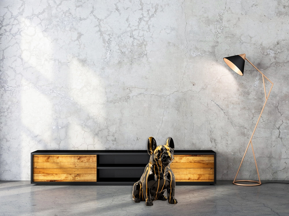 
Scultura di design realizzata a mano «Bulldog seduto I» 41 x 23 cm