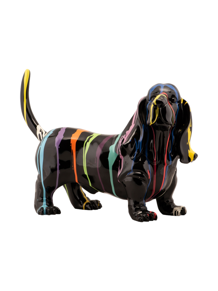
Scultura di design realizzata a mano «Cane dalle orecchie pendenti» 45 x 26 cm