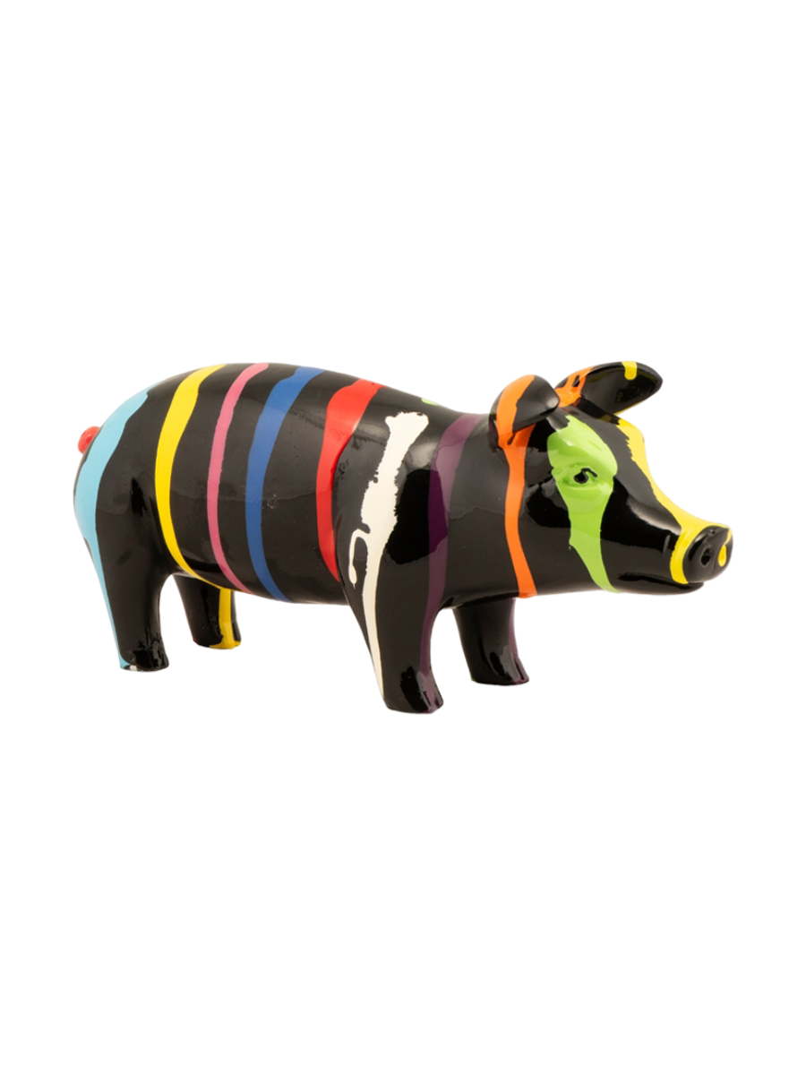 
Scultura di design realizzata a mano «Maialino colorato» 11 x 7 cm