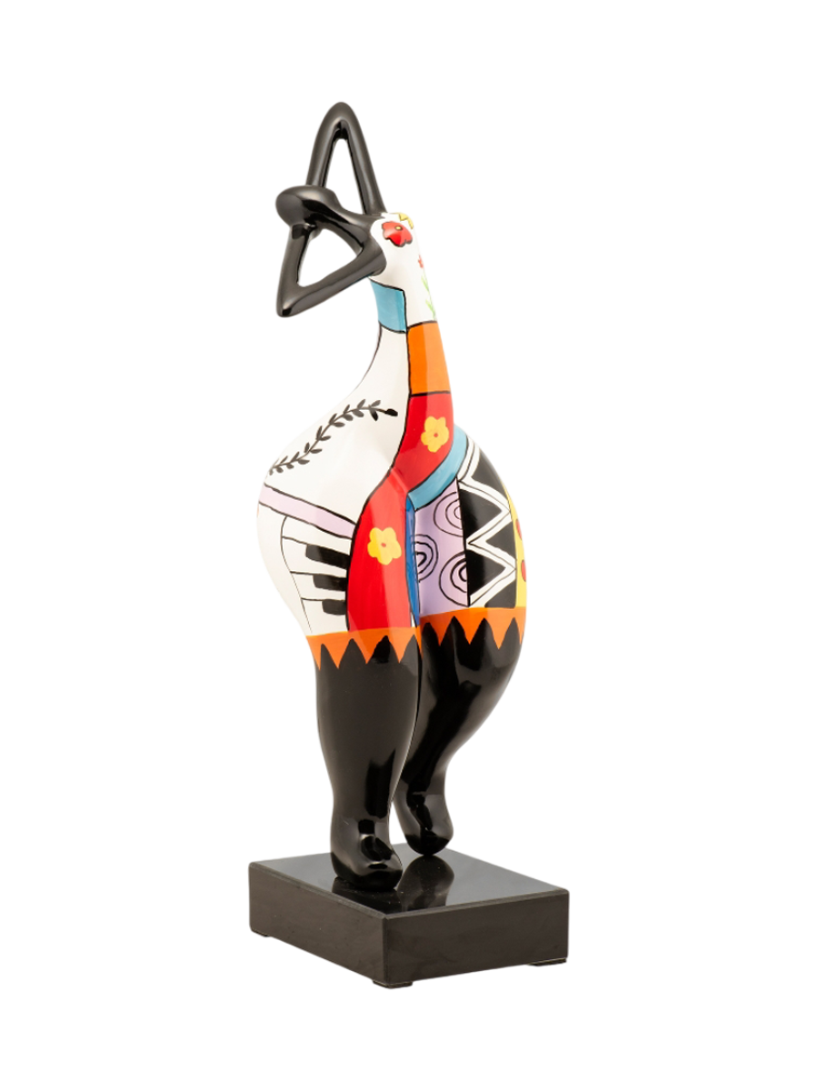 
Scultura di design realizzata a mano «Omaggio a Niki de Saint Phalle VIII» 48 x 16 cm