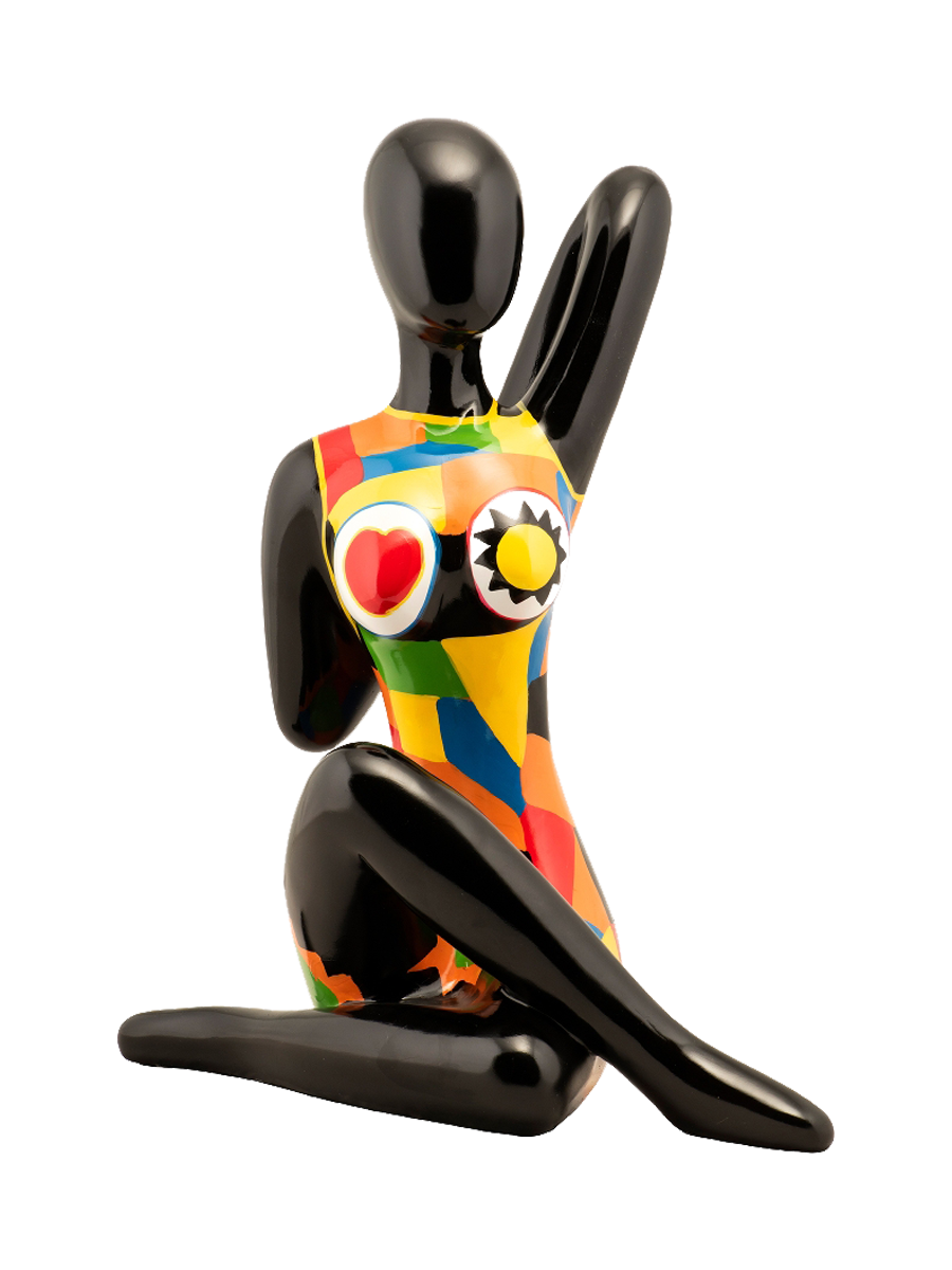 
Scultura di design realizzata a mano «Ragazza rilassata» 53 x 28 cm